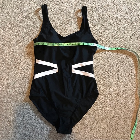 Catalina Black White One Piece Swimsuit, EUC, 8/10 - Picture 7 of 15